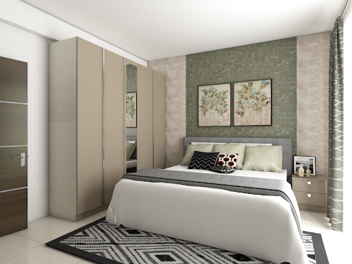 wardrobe designs for small bedrooms with mirror